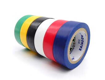 PSP PVC Tape Assortiment 6 Kleuren – 19 mm x 20 m