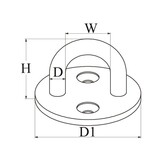 Talamex Oogplaat Rond RVS