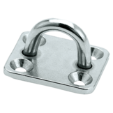 Talamex Oogplaat / Dekoog Vierkant RVS