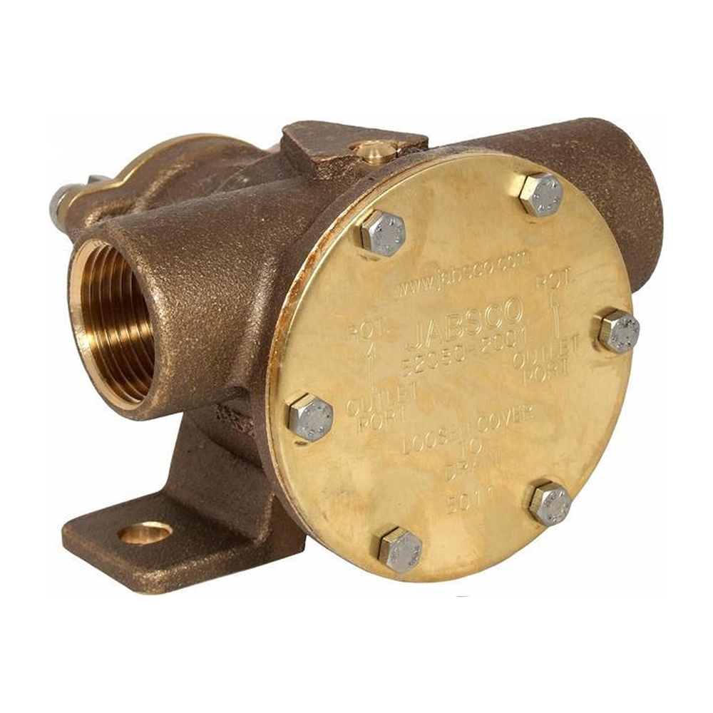 Jabsco 52080-2001 bronzen pomp, maat 80, voetmontage, BSP-schroefdraadaansluitingen