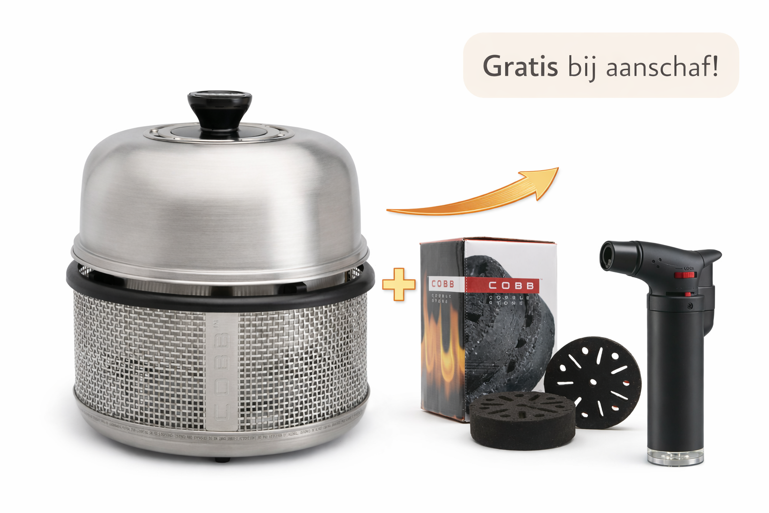 COBB Premier Air Barbecue RVS met grillplaat en luchtregeling
