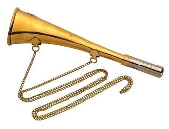  Scheepshoorn Misthoorn koper