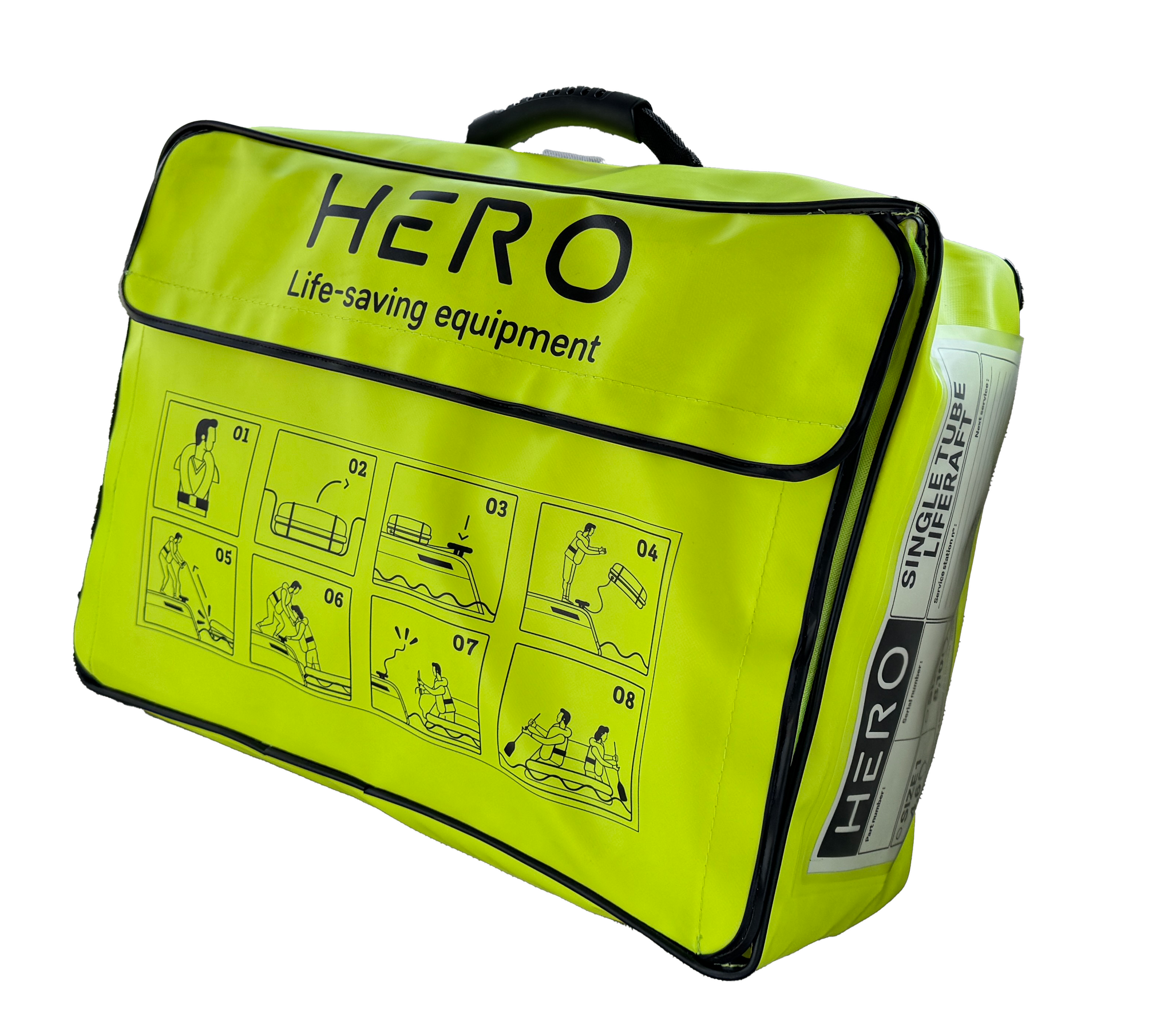 Hero Reddingsvlot Single Tube 4p - 6p tas