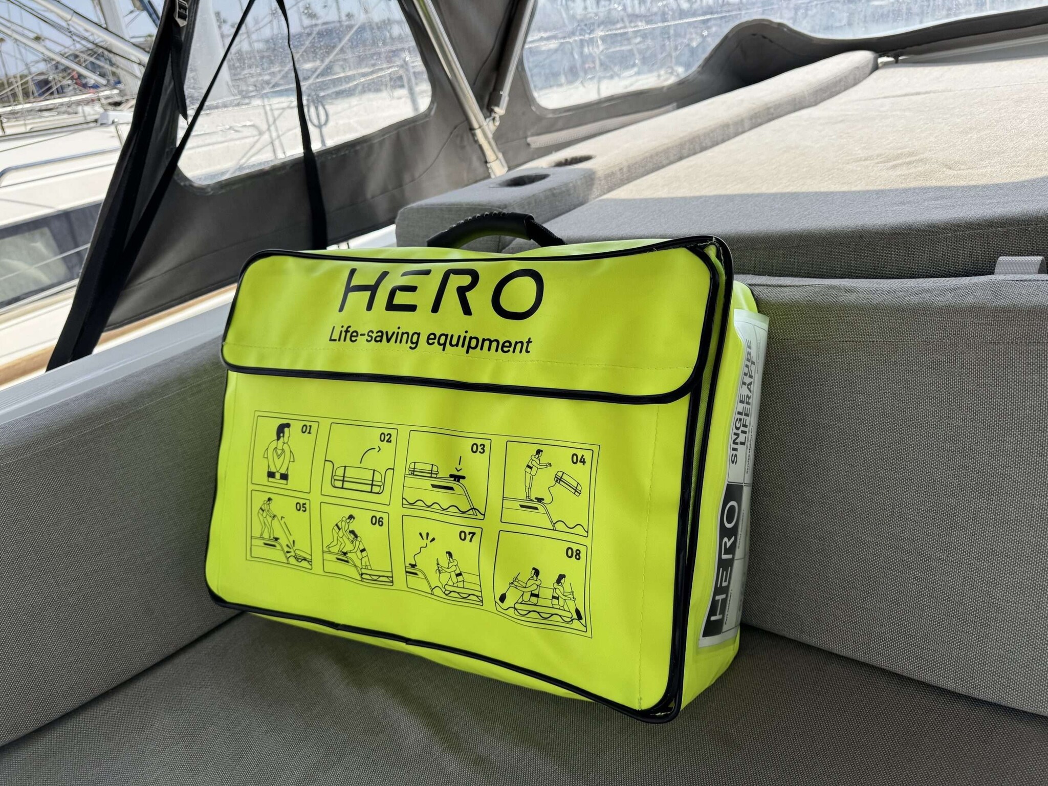 Hero Reddingsvlot Single Tube 4p - 6p tas