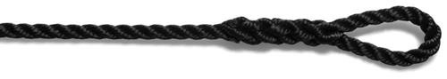 U-Rope Fenderlijn met 10 cm oog 10 mm x 2 m zwart (2 stuks)