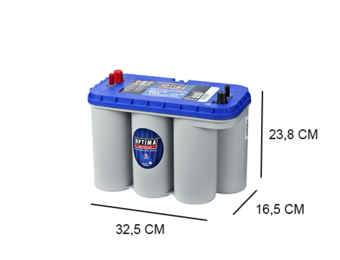 Optima Blue Top 75Ah DC-5.5L