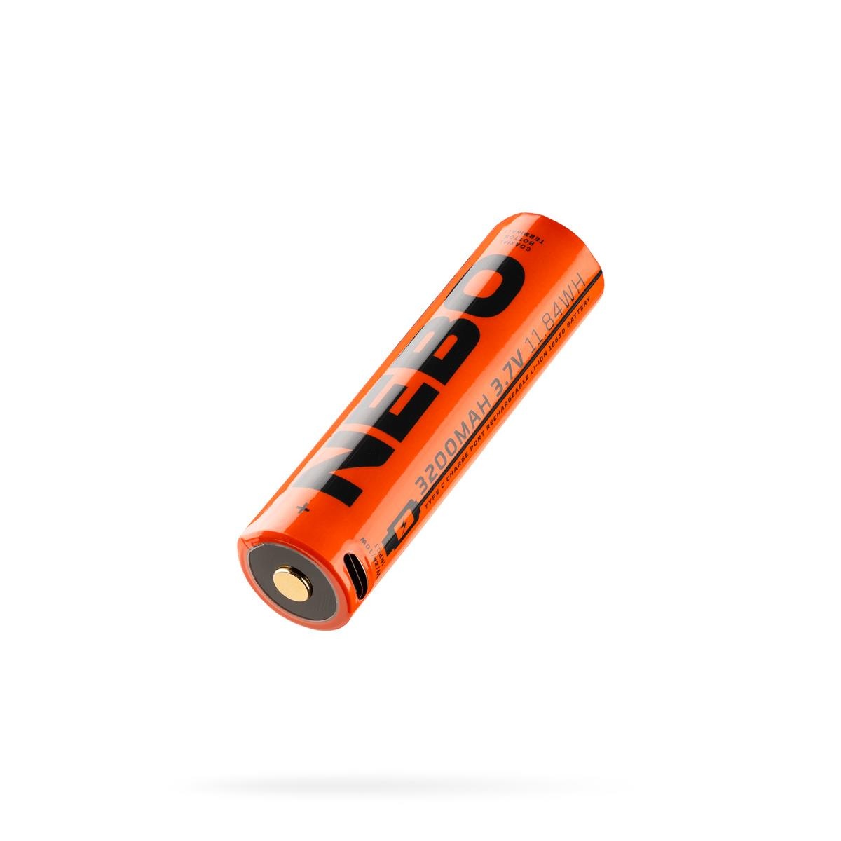 NEBO® Oplaadbare Li-ion batterij 18650 3,7V/3200mAh