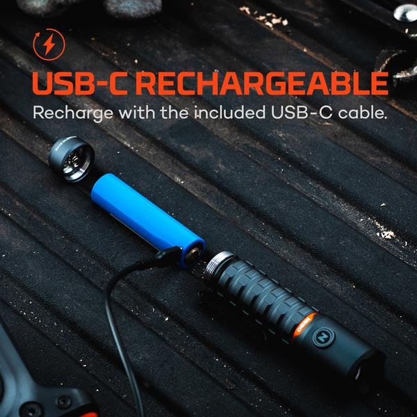 NEBO® Zaklamp Torchy 2K oplaadbaar (USB-C)