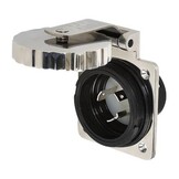 Marinco 32A 230V easy lock inlaat roestvrij staal met behuizing