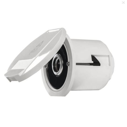 Plastimo EZ dekwaspomp aansluiting haaks wit rond, flex kapje