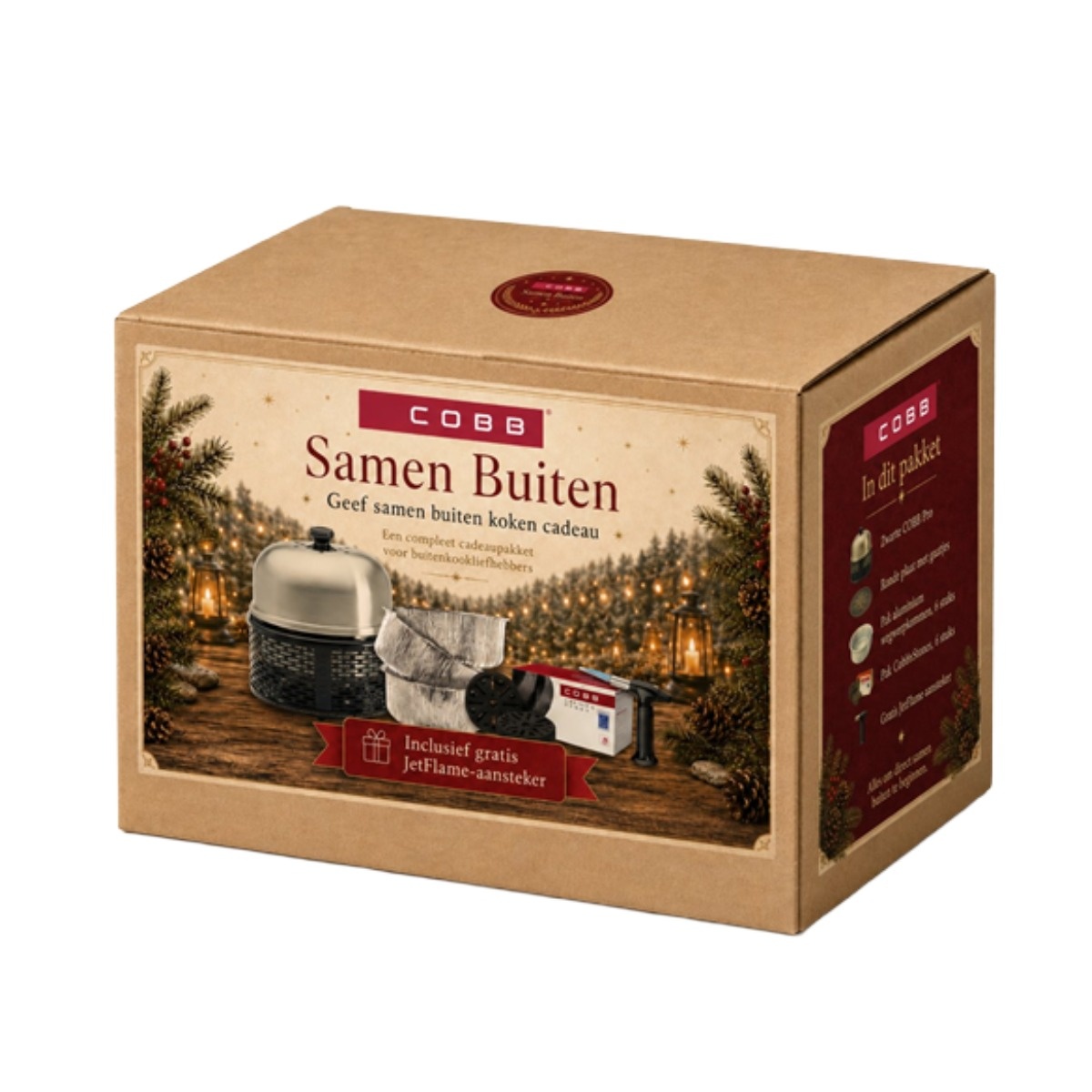 COBB Samen Buiten cadeaupakket – compleet kerstpakket met COBB Pro barbecue