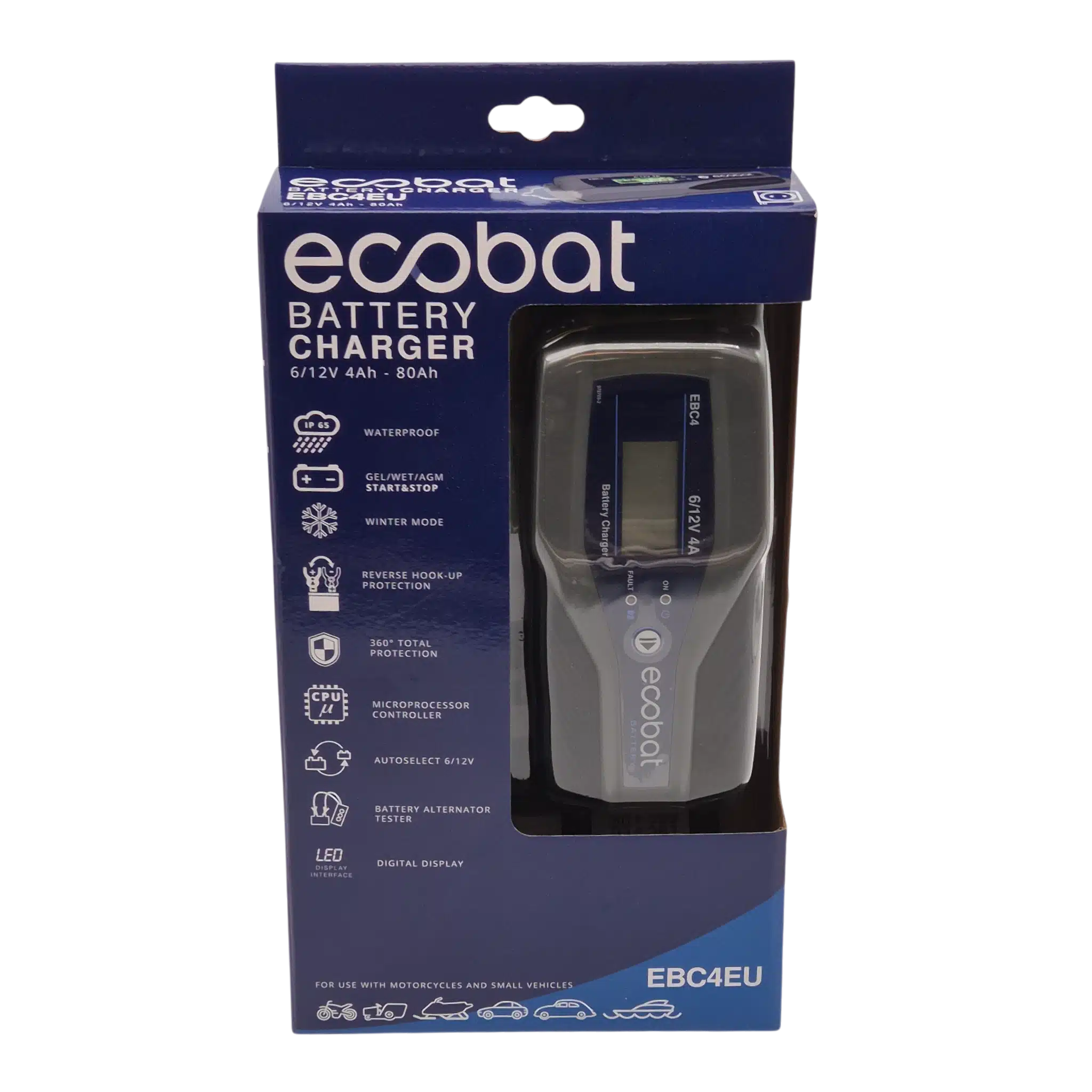 Ecobat Acculader 12V 8A EBC8-EU