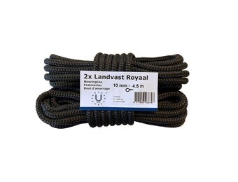 U-Rope Landvast Royaal verpakt per 2 stuks zwart 10mm 6m