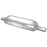 Talamex Zink anode met lasstrip