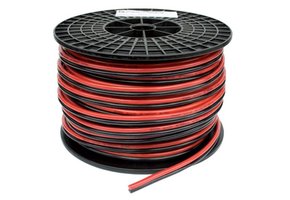 BW Speakerdraad / Twinkabel 2x 0.75 mm² zwart/rood