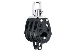 Harken 29mm Drieschijfsblok met Hondsvot