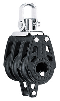 Harken 29mm Drieschijfsblok met Hondsvot