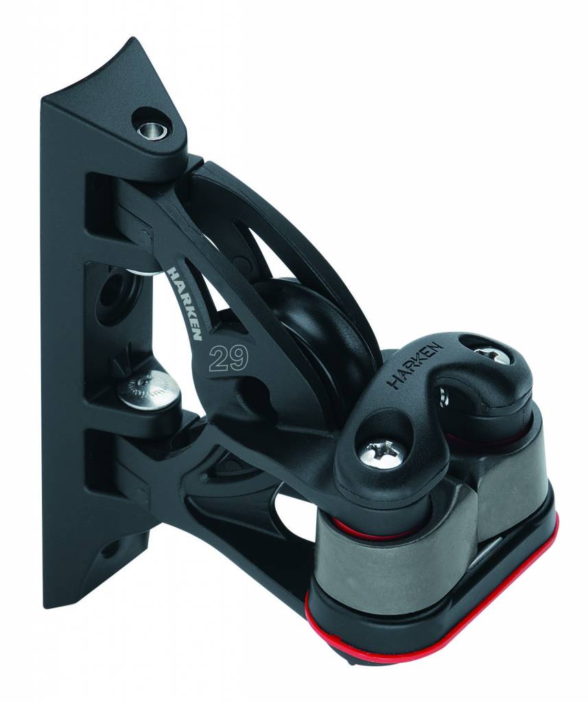 Harken 29mm Carbo Roterend doorvoerblok met alu klem