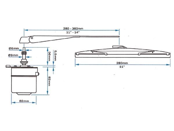 Roca Ruitenwisserarm