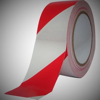 KO120041 - Afzetlint rood/wit. 500m/7cm