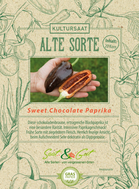 Saat & Gut BIO-Paprika Sweet Chocolate