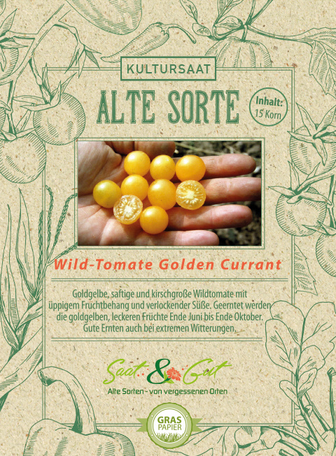 Saat & Gut BIO-Wildtomate Golden Currant