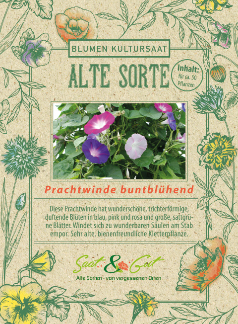 Saat & Gut BIO-Prachtwinde buntblühend