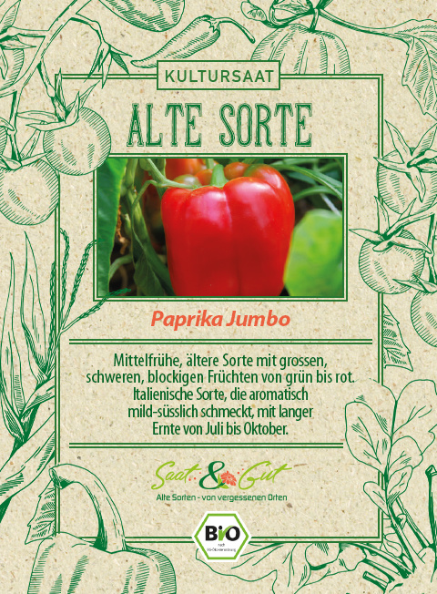 Saat & Gut BIO-Paprika Jumbo