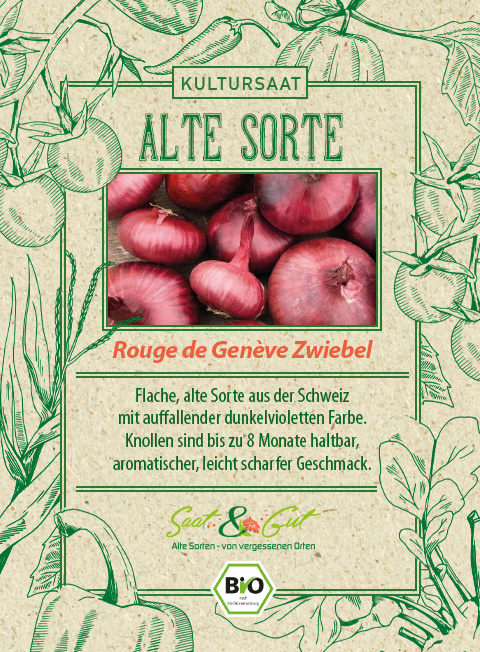 Saat & Gut BIO-Zwiebel Rouge de Genève