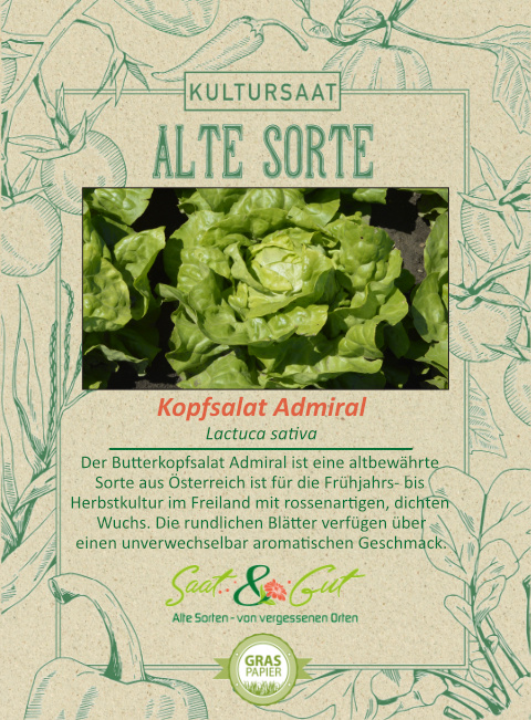 Saat & Gut BIO-Kopfsalat Admiral