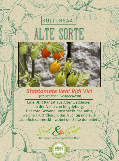 Saat & Gut BIO-Stabtomate Veni Vidi Vici