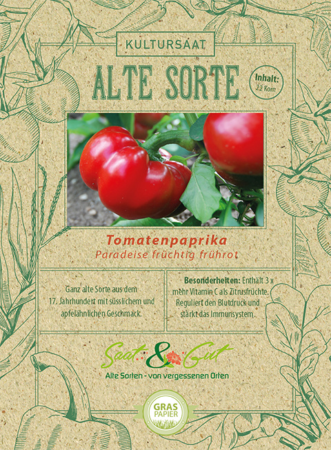 Saat & Gut BIO-Tomatenpaprika Paradeise früchtig frührot