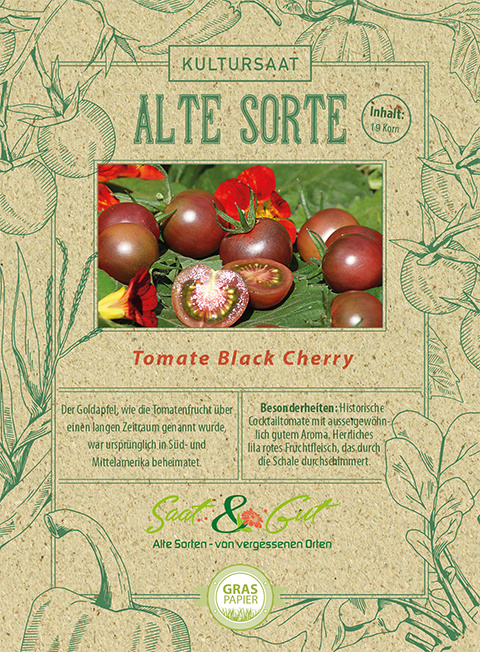 Saat & Gut BIO-Cocktailtomate Black Cherry