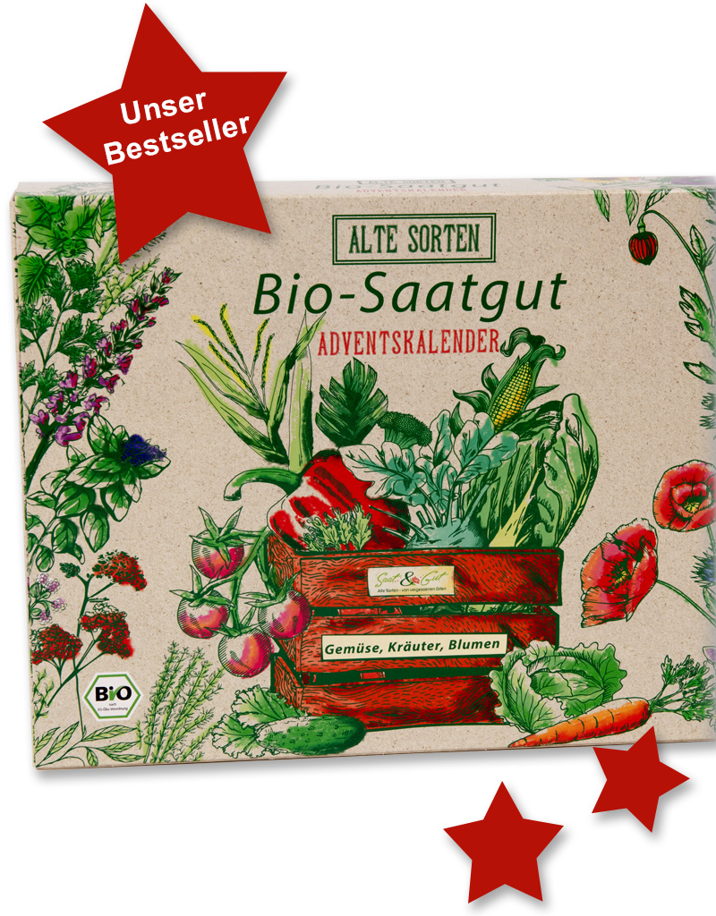 Saat & Gut BIO Alte Sorten Saatgut Würfel-Adventskalender