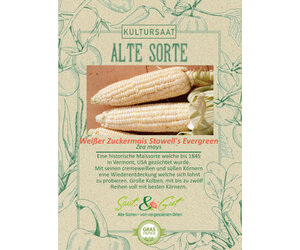 Alte Sorte - BIO-Weier Zuckermais Stowell's Evergreen - Saat & Gut