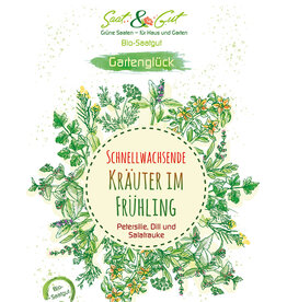 Saat & Gut BIO-Saatgut Geschenk-Tüte "Schnellwachsende Kräuter im Frühling"