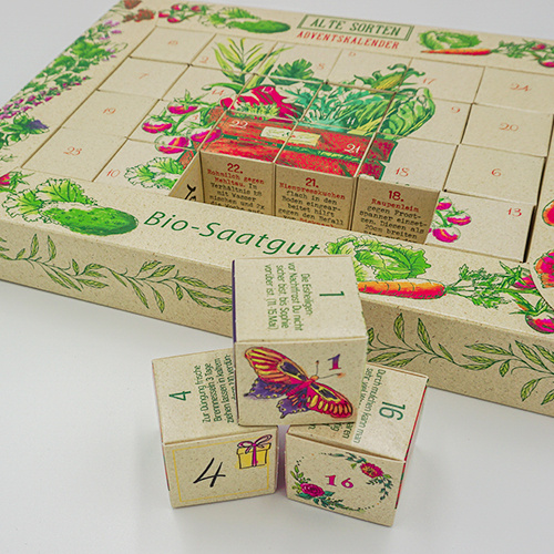 Saat & Gut BIO Alte Sorten Saatgut Würfel-Adventskalender