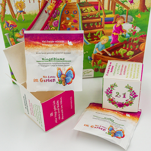 Saat & Gut BIO Saatgut Adventskalender 'Mit Lotta im Garten'