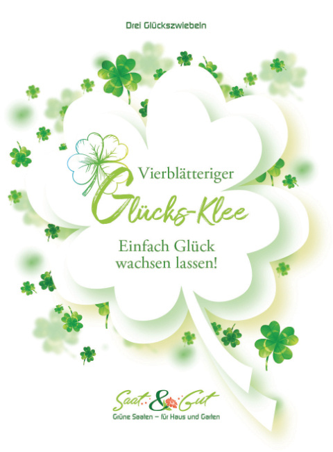 Saat & Gut Glücksklee 4-blättriges Kleeblatt