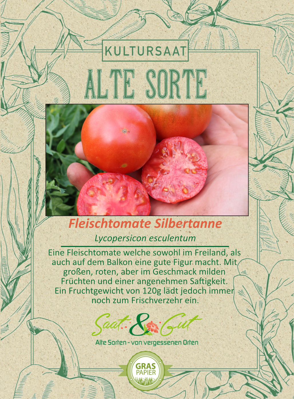 Saat & Gut BIO-Fleischtomate Silbertanne