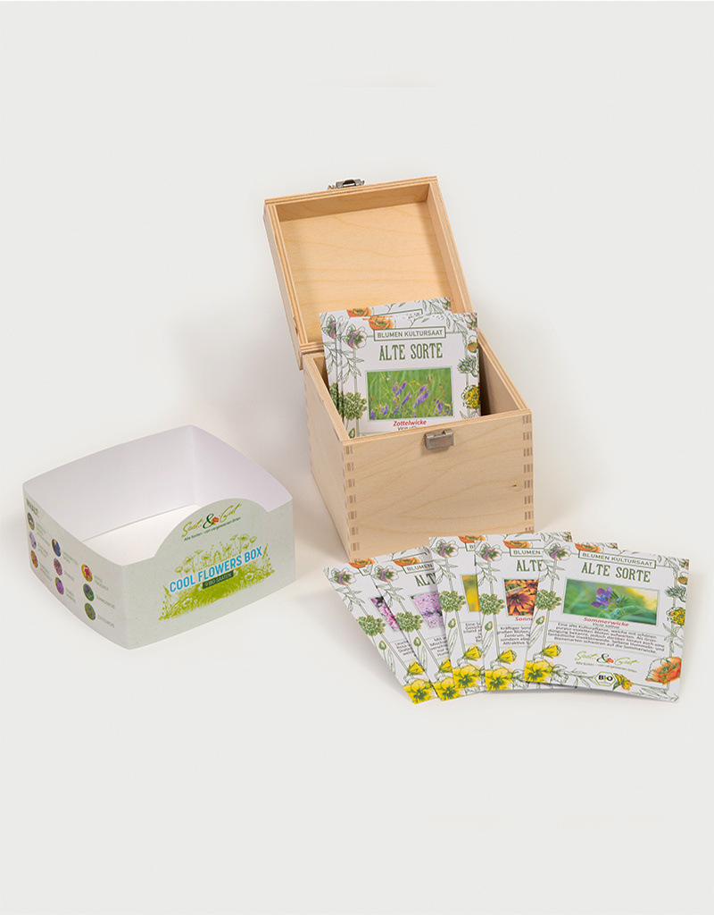 Saat & Gut BIO Cool Flowers Saatgut-Box