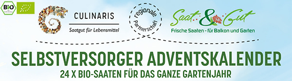 Ihr nachhaltiger BIO Selbstversorger Saatgut Adventskalender