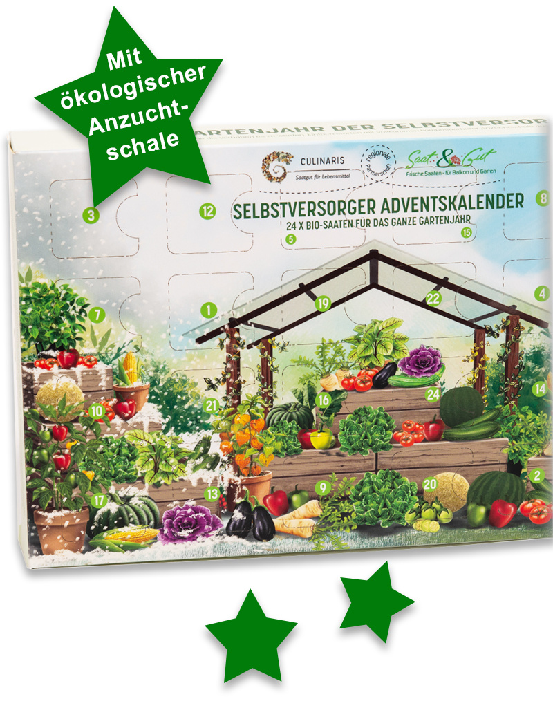Saat & Gut BIO Selbstversorger Saatgut-Adventskalender