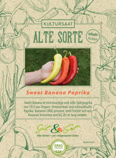 Saat & Gut BIO-Paprika Sweet Banana
