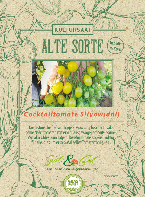 Saat & Gut BIO-Cocktailtomate Slivowidnij