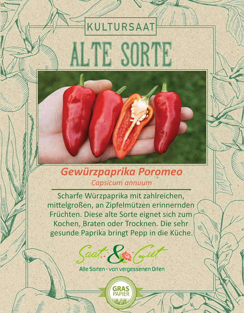 Saat & Gut BIO-Gewürzpaprika Poromeo