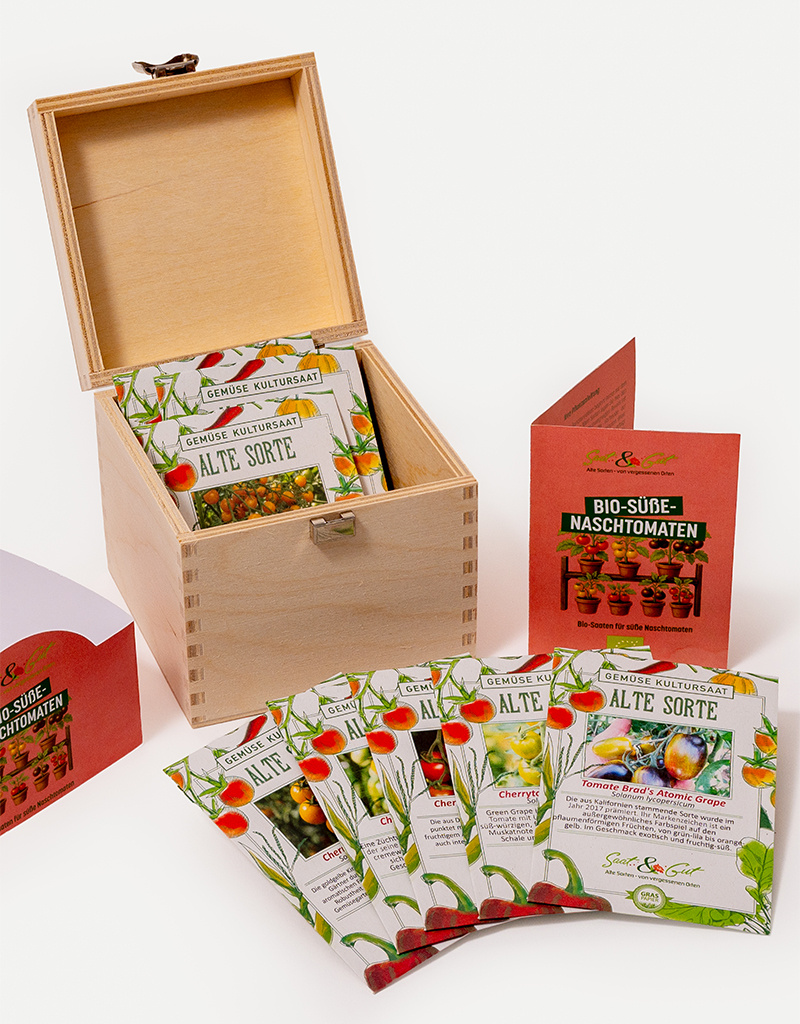 Saat & Gut BIO Süße-Naschtomaten Box