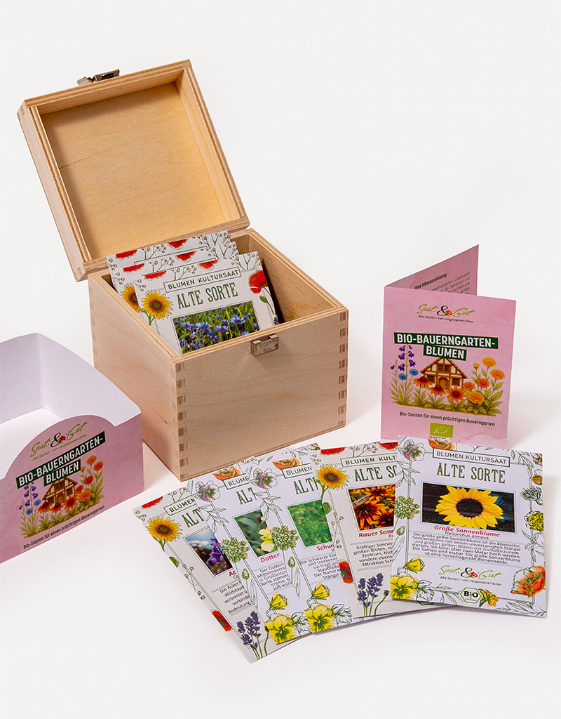 Saat & Gut BIO Bauerngarten-Blumen Box
