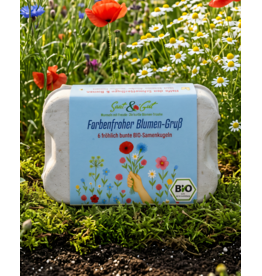 Saat & Gut BIO Farbenfroher Blumen-Gruß