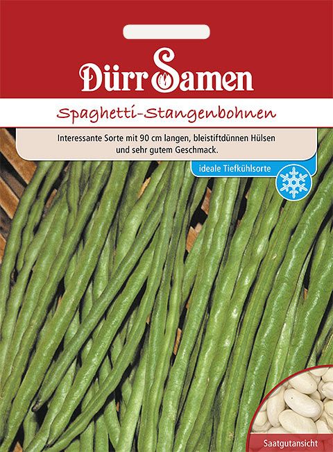 Dürr Samen Stangenbohnen  Spaghetti-Bohne